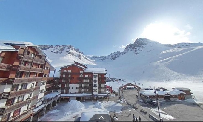Val Claret Apartment | Tignes rond point des pistes vue panoramique au soleil