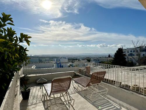 Sidi Bou Said Apartment | Tolila Sidi Bou Said, grande terrasse avec vue