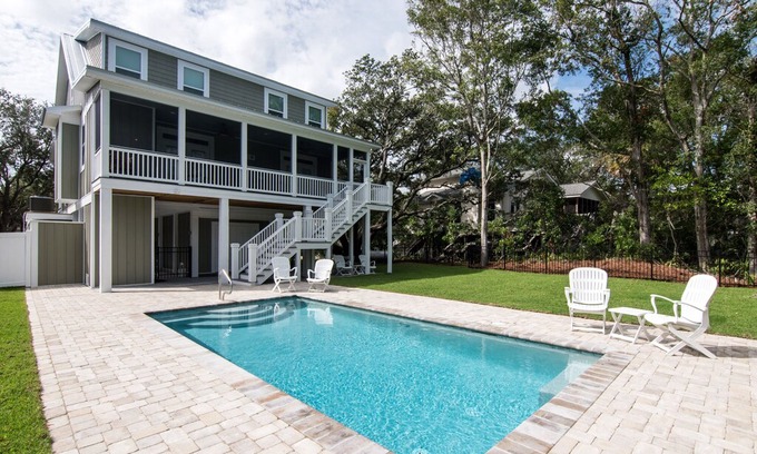 Edisto Island House | Tons of Fun - Newly Constructed Home w/ Private Pool & Easy Beach Access