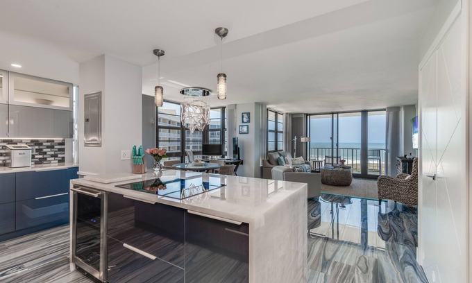 Marco Island Condo | ⭐️Too Nice to Rent ~ Luxury end unit on beach with monster ocean & city views 🌊👀☀️