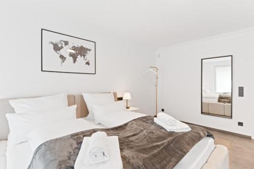 Ludwigsburg Apartment | TOP Apartments - Stilvolle Wohnung mit Loggia im Stadtzentrum - Kingsize Bett - Smart TV - Netflix - 60qm - 24h Check-In