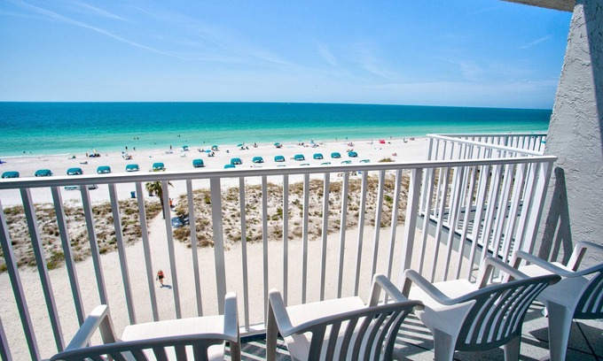 Treasure Island Condo | Top Floor Beachfront Stateroom. Quiet and Private. The Beach Here is Incredible!
