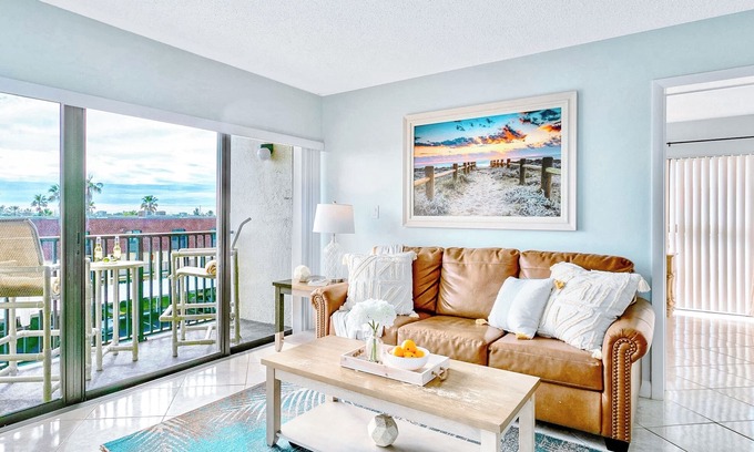 Cocoa Beach Condo | Top Location Upgraded Oceanfront Condo Steps from Cocoa Beach Pier