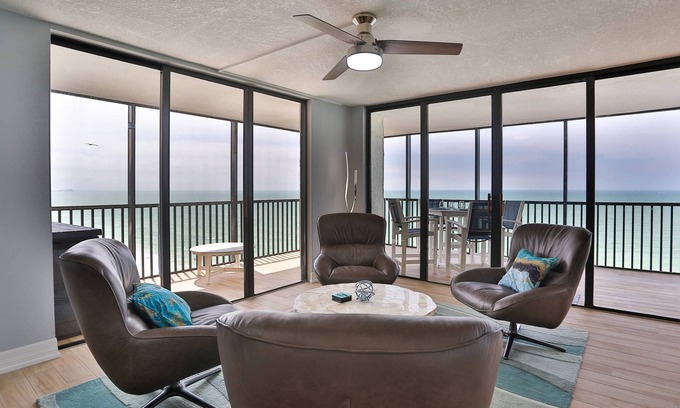 Madeira Beach Condo | Totally Unobscured Views! Upscale Beachfront Accommodations. Heated Pool, Hot Tub. Great Location.