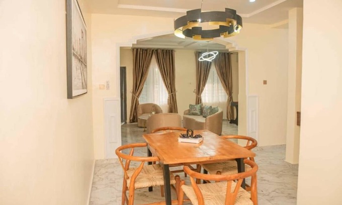 Ikeja Apartment | Tourmaline- Cozy 2-bedroom apartment in serene Lagos with AC