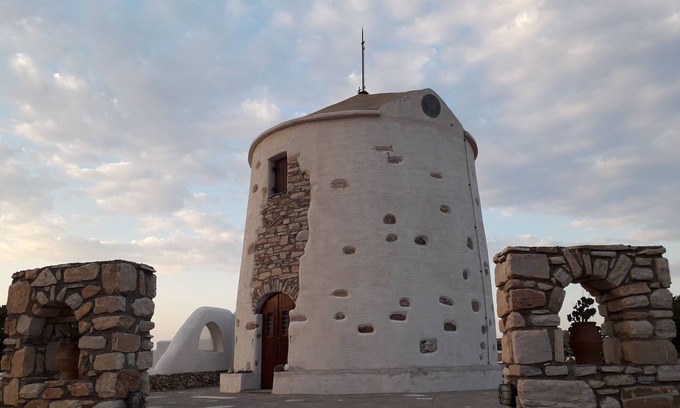 Lefkes House | Traditional stone built Windmill