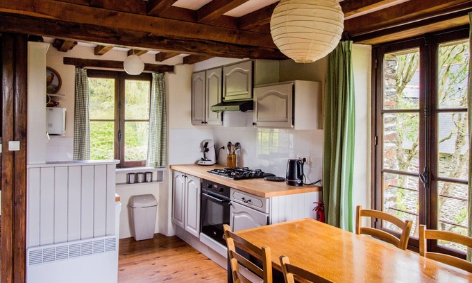 La Bazoque Cottage | Traditional Stone Gîte, Set In Wooded Valley, No Neighbours, Beach 30min