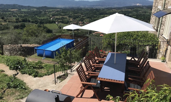 Piglio House | Traditional Stone House near Rome with Beautiful Views and pool