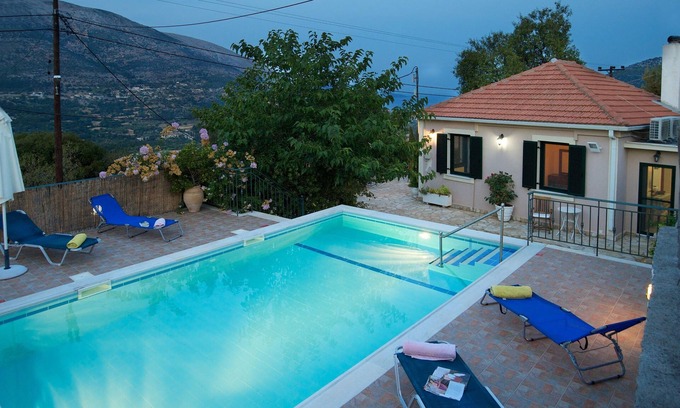Makriotika Villa | Traditional Villa with Private Pool, Lovely Sea Views, Rural location, A/C, BBQ