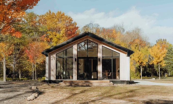 Kerhonkson House | Trail's End - Modern + Private Cabin in the Wood