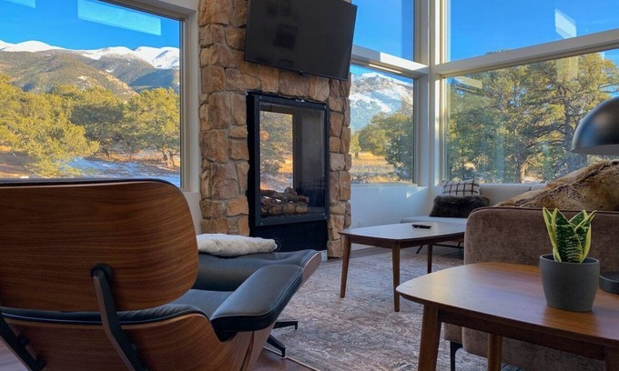 Zapata Cabin | Trails End Getaway · Modern Cabin w/Hot Tub near Sand Dunes Nat'l Park