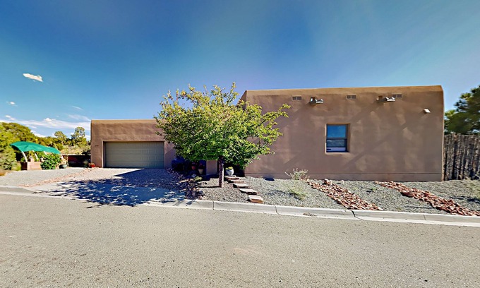 Santa Fe House | Trailside Mountain Views | Dog-Friendly Yard, 2-Car Garage & Steam Shower