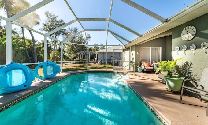North Port House | Tranquil 3BR Getaway with Pool, Near Boca Beach