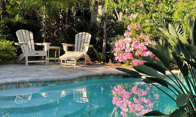 St. Augustine Apartment | Tranquil Guest Suite in Paradise with Private Pool Walking Distance to Townn