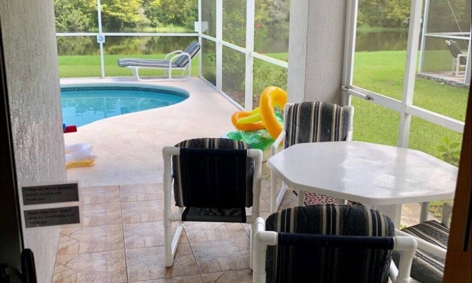 Kissimmee House | Tranquil Lake View, Family Pool Home, King bed.