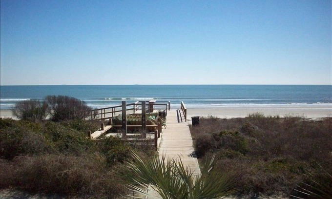 Isle of Palms House | Tranquil Seaside House with full Grand Pavilion Pool Access - steps to the beach