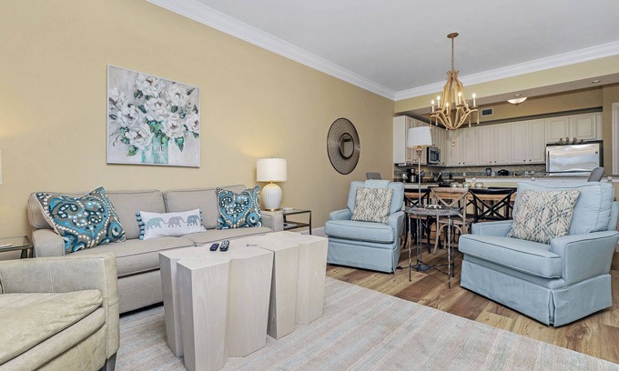 Santa Rosa Beach Condo | Tranquil setting, sun shining, beautiful beach, and a serene pool. πποΈπββοΈπ