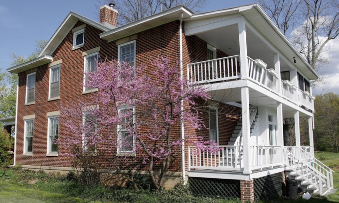 Spottswood Apartment | Tranquility, Wonderful View From The Sun Room,In The Historic Shenandoah Valley
