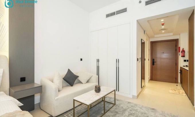 Dubai Apartment | Trendy Studio with Balcony & Stylish Interiors