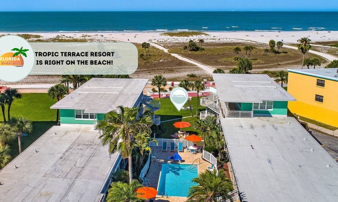 Treasure Island Condo | Tropic Terrace Suite #40 - Beachfront Resort