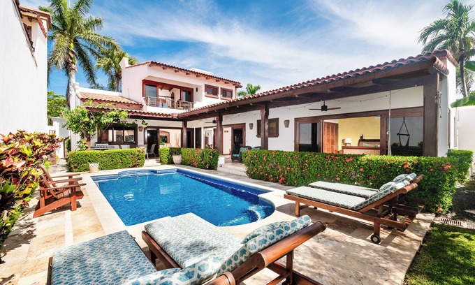 Playa Langosta House | Tropical Family villa w/Private Pool, Ping-Pong table, at 1min from beach