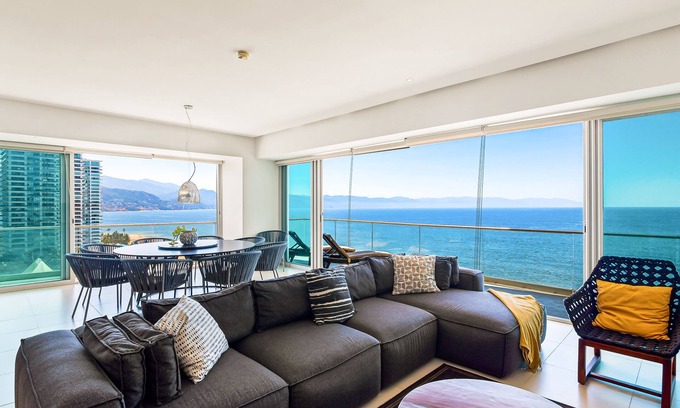 North Hotel Zone Condo | Tropical & modern condo with scenic balcony, hot tub, pool - amazing views
