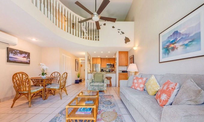 Kihei Condo | Tropical Oasis - 2 bed/2bath with AC