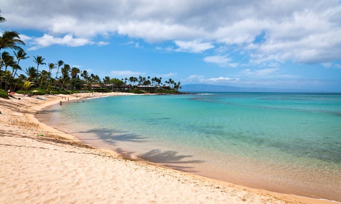 Napili Condo | Tropical Poolside Condo on Napili Bay Beach with AC, #E141