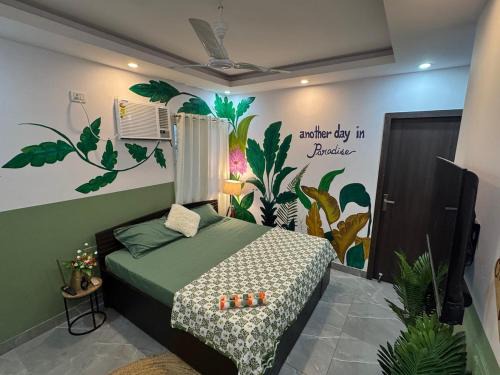 Sushant Lok Apartment | Tropical vibes Private, Terrace, Cozy space- Gurgaon and NCR