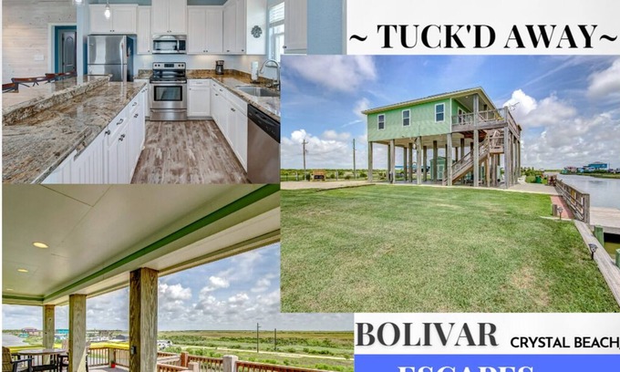 Port Bolivar House | Tuck'd Away - Beautiful home on a canal. Great for fishing!