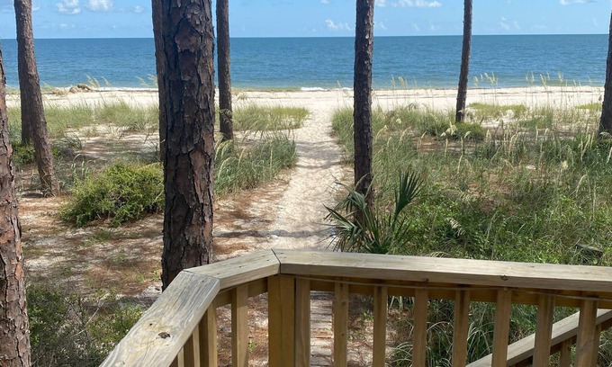 Alligator Point House | "Tucked Away" Private Beachfront Home in Secluded Area