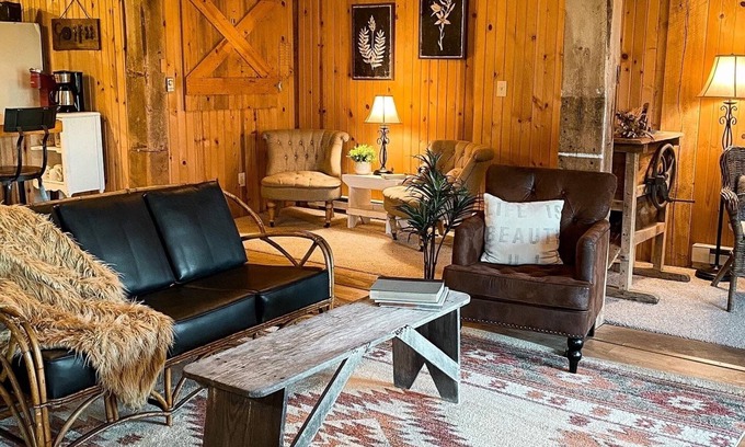 Fairborn House | Tucked beneath our historic 1895 German bank barn, is the Bunkhouse!