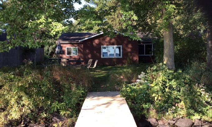 Lake Wissota Cabin | Two bedroom lakeside cabin just 30' from Lake Wissota!