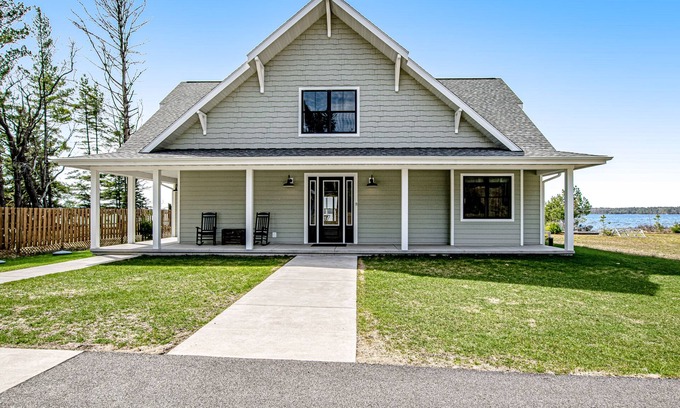 St Germain House | Two dog-friendly lakefront homes with docks, kayaks, rowboat, firepits & beach