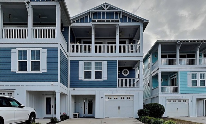 North Carolina Coast House | Two Salty Dogs | Town House in Kure Beach!