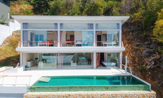 Plai Laem Villa | Two Sisters Hill Villa - Incredible sea view - 3 BR