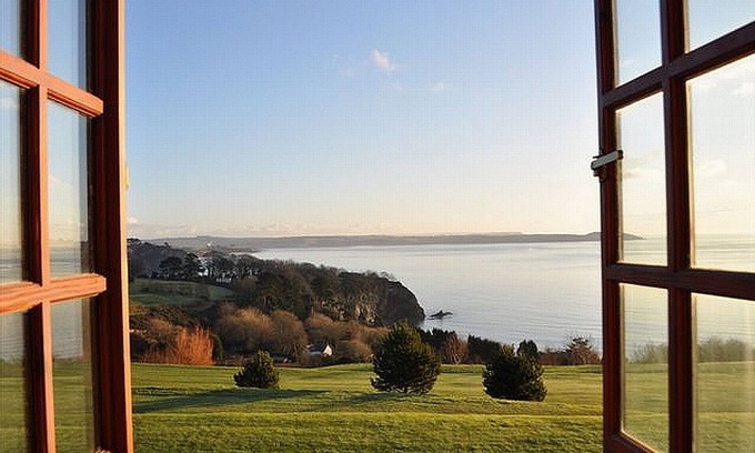 Saint Austell Bay Cottage | Two story cottage with magnificent sea views across St Austell Bay towards Fowey