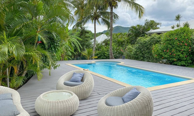 Le Diamant House | Ty Free Dom - Maison climatisée avec piscine chauffée