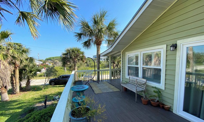 Vilano Beach Apartment | Ultimate Beach Staycation! 1 Block to Private Beach & 5 Min to Downtown St Aug!