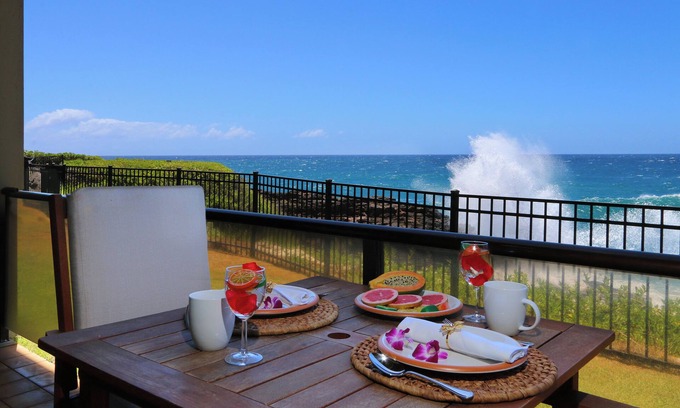 Poipu Condo | Ultimate Oceanfront Condo with Stunning Views & AC