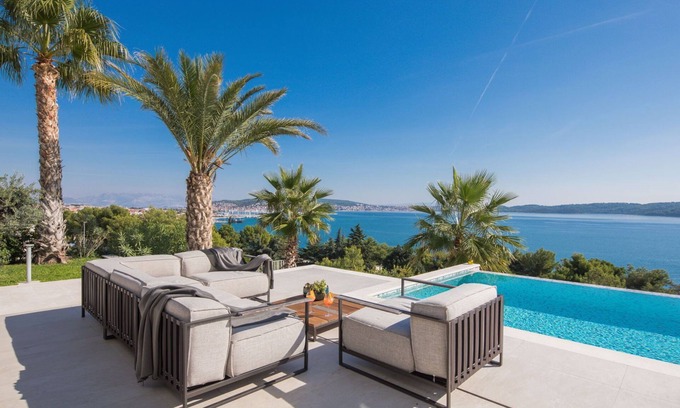Seget Donji Villa | Ultraluxury Villa Elyzeum with Heated Pool