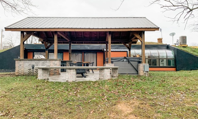 Rockbridge House | Underground Earth Home in Hocking Hills, Ohio w/Hot Tub. Pet-Friendly!