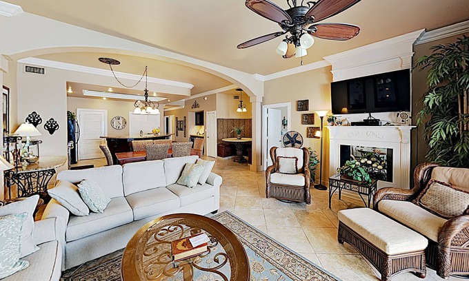 South Padre Island Condo | Unit 1105: Gulf-Side Penthouse with Free WiFi, Balcony, & Panoramic Views