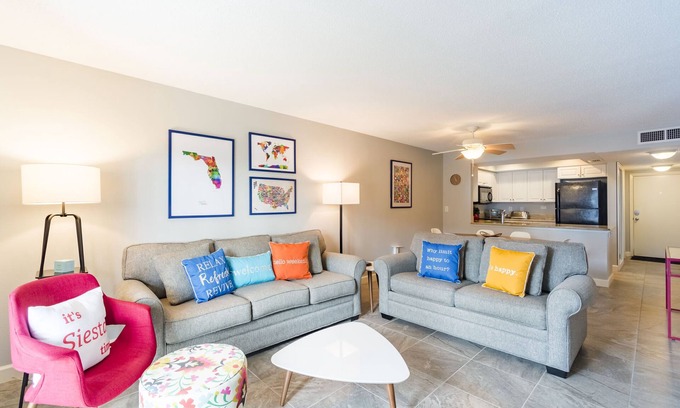 Siesta Key Condo | Unit 350 - 2 Bedroom 2 Bathroom Bay Side Standard Condominium