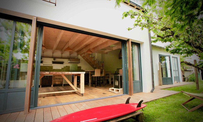Sene House | Unusual studio-loft with garden, terrace, close to beaches and coastal paths