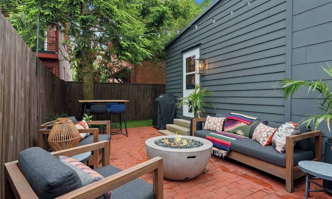 German Village House | Unwind and relax in this picturesque German Village hideaway.