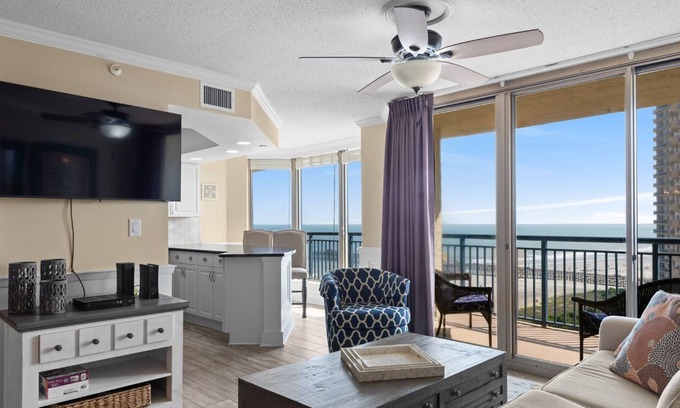 Arcadian Shores Condo | Up to $500 in Free Daily Activities - Oceanfront | Brighton Tower | 2 MBR Suites |Coastal Vibe|B1108