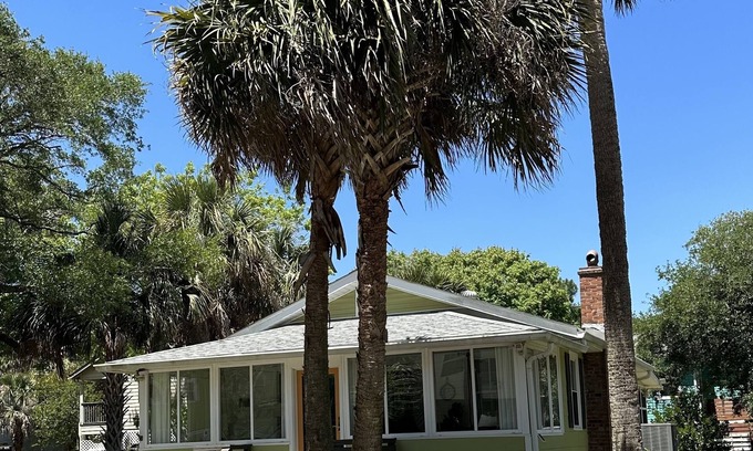 Folly Beach House | Updated 1940s Beach Bungalow Minutes from Ocean & Center St