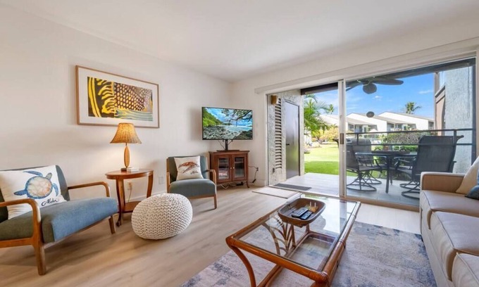 Kihei Apartment | Updated Ground Floor Kihei Gem, 300 steps to Kam III beach!
