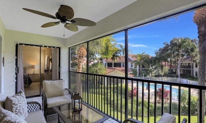 Pelican Bay Condo | Updated Pelican Bay Condo Near Beach and Overlooking Pool/Tropical Gardens.
